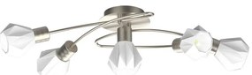 Prezent 27512 - Prisadený luster METIS 5xE14/40W/230V matný chróm