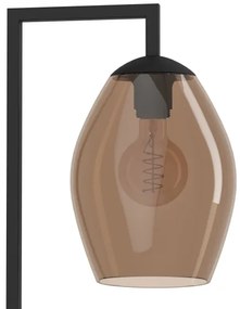 Eglo 390255 - Stojacia lampa ESTANYS 1xE27/40W/230V hnedá