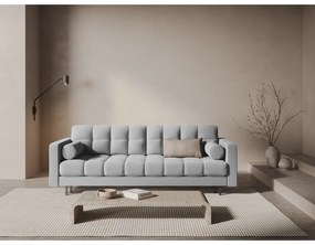 Svetlosivá rozkladacia/s úložným priestorom pohovka 222 cm Bali – Cosmopolitan Design