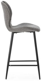 Sivé barové stoličky v súprave 2 ks (výška sedadla 65 cm) Muli – Marckeric