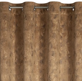ZATEMŇOVACÍ ZÁVES NA KRÚŽKOCH KORNELIA 140X250 CM MEDOVÁ