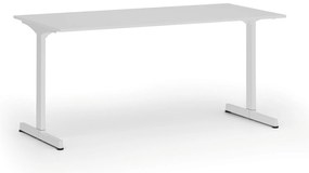Kancelársky stôl PRIMO BETA, 160x80 cm, biela podnož, biela