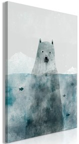 Artgeist Obraz - Polar Bear (1 Part) Vertical Veľkosť: 20x30, Verzia: Na talianskom plátne