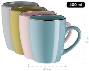 Mäser 16-dielna jedálenská súprava Metallic RIM Pastel