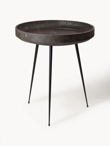 Okrúhly pomocný stolík z dubového dreva Bowl