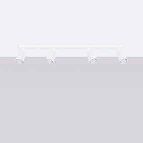 Sollux SL.1546 - Bodové svietidlo KARBON 4xGU10/10W/230V biela