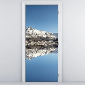 Fototapeta na dvere - Hory a ich odraz (95x205cm)