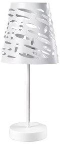 ONLI - Stolná lampa RICKY 1xE14/10W/230V 28 cm biela