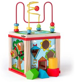 Woody Didaktická kocka s magickými kolieskami