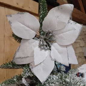 DECOLED Umelý kvet biely, 23 cm