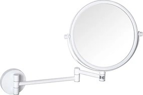 Bemeta Design WHITE: Kozmetické zrkadlo, ø 200 mm, obojstranné - 112201514