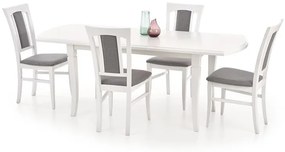 Rozkladací jedálenský stôl Fryderyk 160/240 cm biely