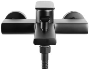 Rea Verso, vaňová batéria s ručnou sprchovou súpravou, čierna matná, REA-B7903