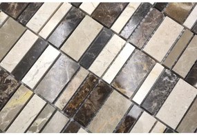 Mozaika z prírodného kameňa XNM BC459 30x30 cm béžová/hnedá