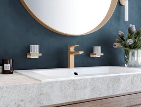 Hansgrohe Metropol, umývadlová batéria 110 s výpustom Push-Open, kefovaný bronz, 32507140