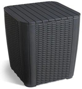 Záhradný odkladací stolík z umelého ratanu 39x39 cm Luzon – Keter