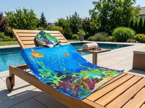 Detské pončo LAGOON TREASURE farebné Rozmer: 60 x 120 cm