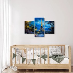 Obraz - Olejomaľba Eiffelovej veže (90x60 cm)