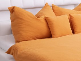 Biante Detské mušelínové posteľné obliečky do postieľky Nature MSN-001 Horčicovo oranžové Do postieľky 90x120 a 40x60 cm