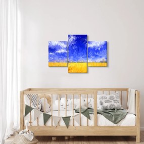 Obraz - Olejomaľba, Zlaté pole (90x60 cm)