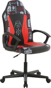 XXXLutz HERNÁ STOLIČKA, vzhľad kože, červená, čierna Star Wars - Online Only kancelárie - 001206002001