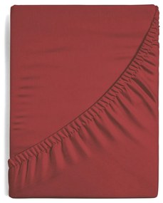SATÉNOVÉ PRESTIERADLO DINA 200X220 CM, VÝŠKA 30 CM ČERVENÉ