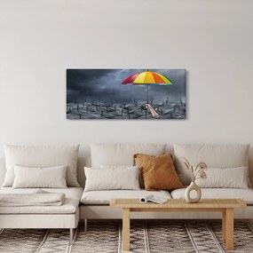 Obraz - Dáždniky (120x50 cm)