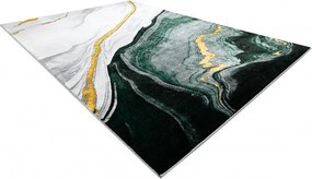 Dywany Łuszczów 👣🛡️80x150 cm Kusový koberec Emerald 1017 green and gold + protišmyková úprava, zelená, kancelária