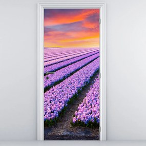 Fototapeta na dvere - Kvetinová farma (95x205cm)
