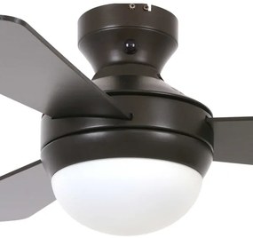 Lucci Air 512311- Stropný ventilátor AIRLIE HUGGER 2xE27/15W/230V drevo/hnědá+DO