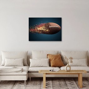 Obraz - Ragbyová lopta v akcii (70x50 cm)