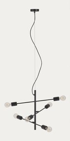 Čierne závesné svietidlo ø 55 cm Spica – Kave Home