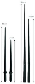 Moderné dizajnové nástenné hodiny | SENTOP CLOCK-HANDS-LARGE-METAL