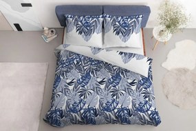 Bavlnená posteľná bielizeň s úžasným modro-bielym vzorom