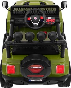 Ramiz Terénne auto Raptor Drifter Zelená + Diaľkové ovládanie + Pohon 4x4 + Úložný priestor + Pomalý štart + MP3 LED