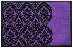 Ozdobná premium rohožka - fialovo-čierny barok (Vyberte veľkosť: 85*55 cm)