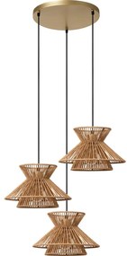 Lucide 10420/03/72 - Luster na lanku TASMAN 3xE27/60W/230V béžová