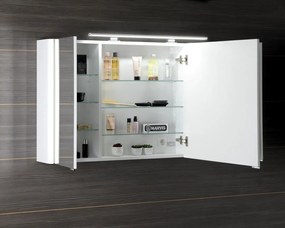 Sapho Sapho, LUCIE galérka s LED osvetlením, 126x70x17cm, biela, LU125-0030