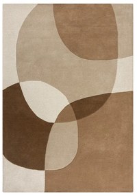 Hnedý/béžový vlnený koberec 160x230 cm Glow – Flair Rugs