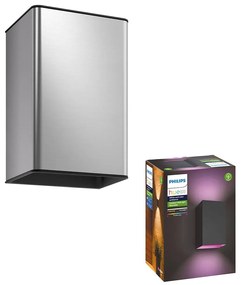 Philips 17464/47/P7 - LED RGB Vonkajšie svietidlo Hue RESONATE 2xLED/8W/230V IP44