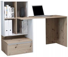 Pc stolík Paca (dub artisan + biely mat). Vlastná spoľahlivá doprava až k Vám domov. 1043115