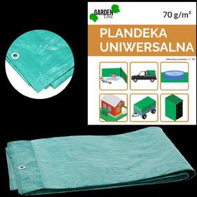 PLACHTA 18 X 12 M (+/- 5 %) 70 G/M² 3 % UV ZELENÁ *7040