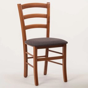 Stima stolička PAYSANE s čalúneným sedákom Vyberte odtieň ->: Rustikál, Vyberte látku ->: LUX Antracit 6