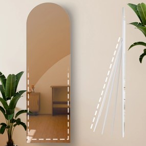 Zrkadlo Moline 160x50 cm - biele matné