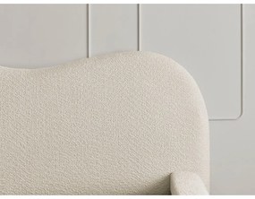 Béžová čalúnená dvojlôžková posteľ s úložným priestorom s roštom 180x200 cm Orlane – Bobochic Paris