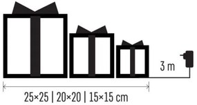 LED Vianočná dekorácia 72xLED/1,35W/230V strieborná