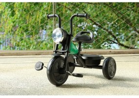 QPlay - Detská trojkolka TRIDURO čierna/zelená