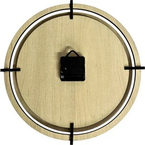 Drevené nástenné hodiny s 3D číslami | Moderný dizajn do interiéru | SENTOP HDF0601-MAPLE