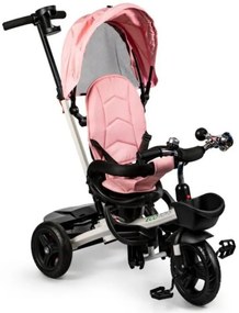 ECOTOYS Detská trojkolka s rotačným sedadlom KIDS Pink