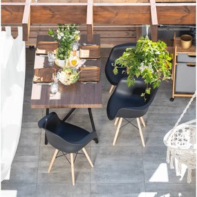 AKCIA Čierne jedálenské kreslo LIZBONA II. akosť